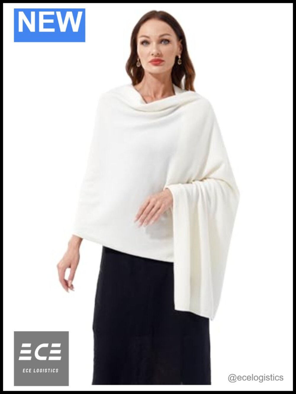 Cashmere Blend Wrap Shawl Women Soft All-Season Pashmina Travel Stole 87x28